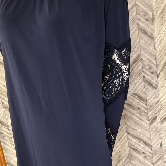 Michael Kors brand polyester hippy lace long sleeve Womens dress Sz small - Picture 2 of 15